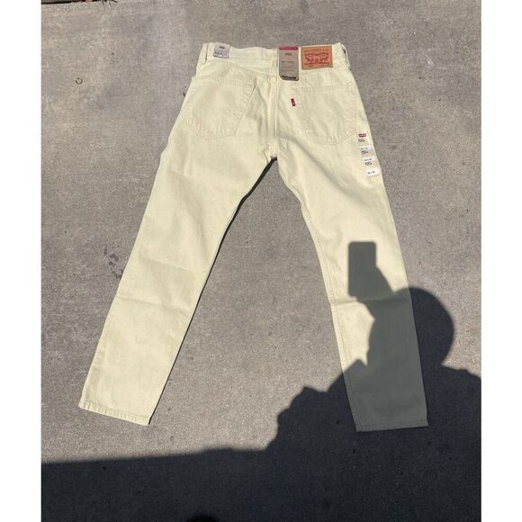 Levi's 502 Pants Men's 30x30 Yellow Denim Jeans Reg Tapered Yellow NEW! TAGS - Picture 3 of 16